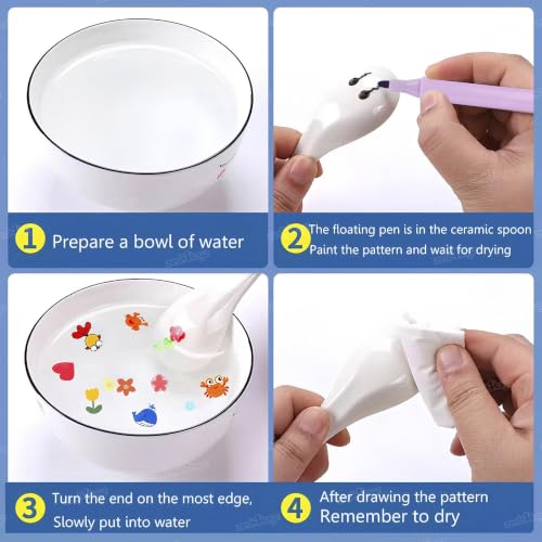 Image of Zest 4 Toyz Magical Water Floating Pen for Kids Markers for Drawing Sketch Pen Set Water Floating Colour Pens Creative Learning Toy Birthday Gift for Kids Boys and Girls - 8 Pcs