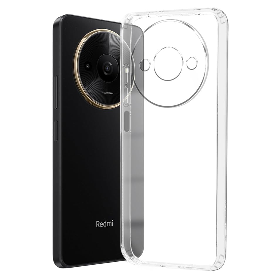 Fashionury Shockproof Back Case Cover for Redmi A3 / A3X / Poco C61 | Raised Bumps for Camera & Screen Protection | Ultra Clear Soft Silicone Back Cover Case for Redmi A3 / A3X / Poco C61 (B0CVVQV1NK) Amazon Price History, Amazon Price Tracker