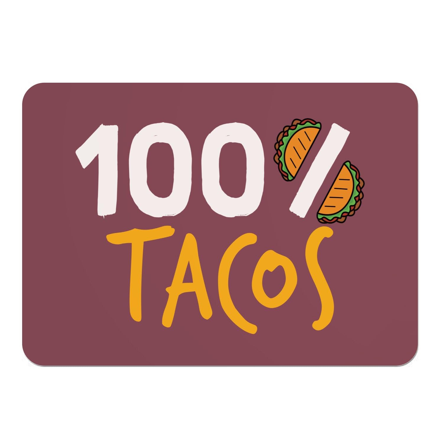 Sets de table en liège souple rouge motif street food mexicaine grand format