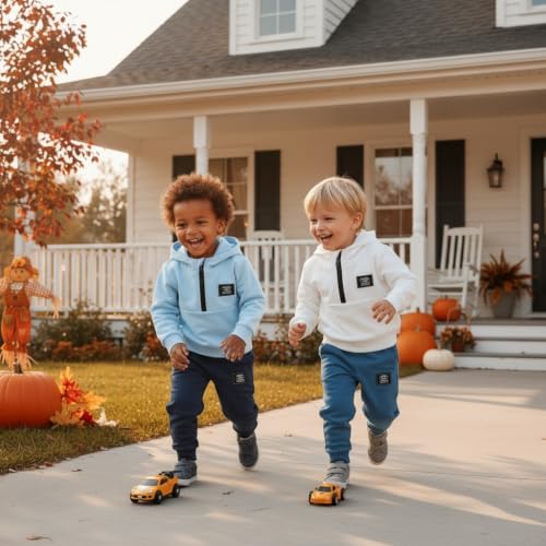 Image of YOUNGER STAR Toddler Baby Boy Girl Clothes Fall Winter Outfits Long Sleeve Hoodie Sweatshirt Sweat Pants Cotton Sweatsuits