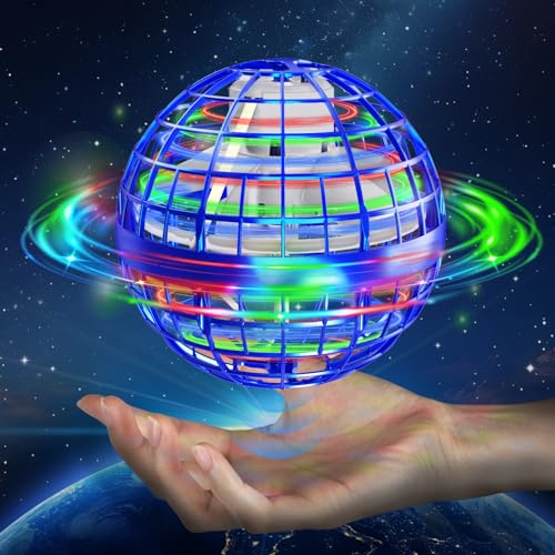 semai Fliegender Ball,Spielzeug Jungen, Kinder Spielzeug ab 6 jahren mit LED Licht, Hand Controlled Hover Ball Geschenke für Jungen Mädchen 6-12 Jahre - Blau