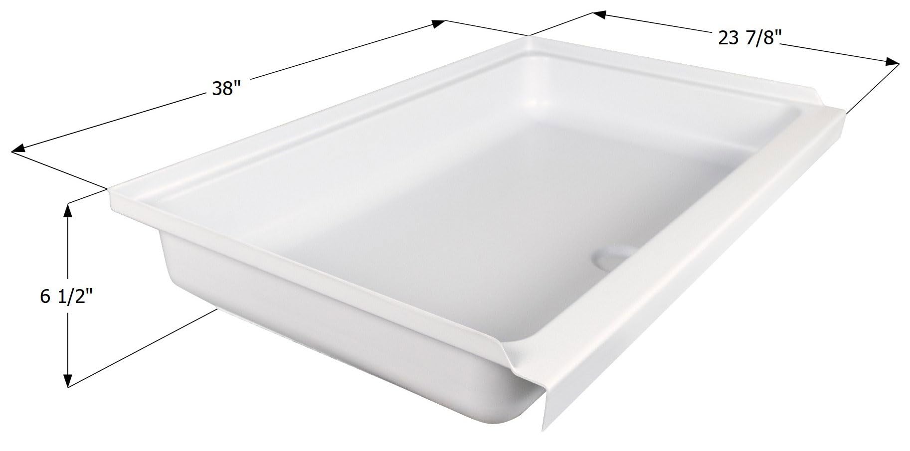 Amazon.com: ICON 15242 Shower Pan Assembly SP2438-PW, Center Drain