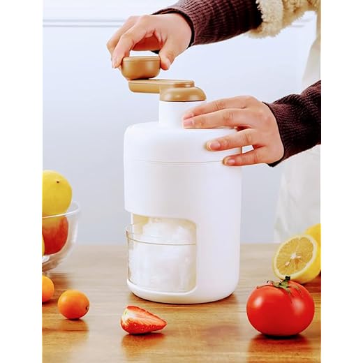 Maquina Raspadinha E Gelo Triturador Manual Coquetéis Drinks