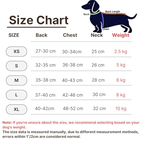Rollkragenpullover für Dackel-Hunde – Warme Winterkleidung für Dackel, Winteroutfit für Teckel (Braun, S)