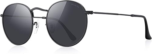 Gafas de sol polarizadas redondas pequeñas clásicas para mujeres y hombres, gafas de sol retro vintage