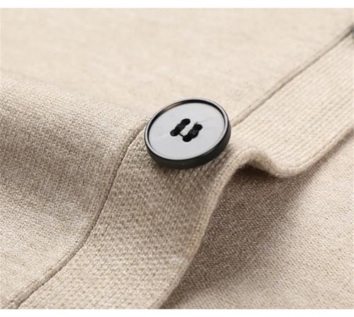 Disimlarl Men Knitted Cardigan Sweaters Solid V Neck Slim Sweatercoat Casual Button Cardigan Sweaters3