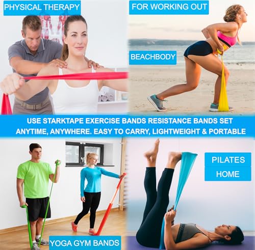 Image of Resistance Bands Professional 8,16, 25, 50 Yards Bulk Rolls. Latex-Free Elastic Physical Therapy Band. No Scent, No Powder - Perfect for Home Exercise, Yoga, Pilates, Gym, Rehab, Workout