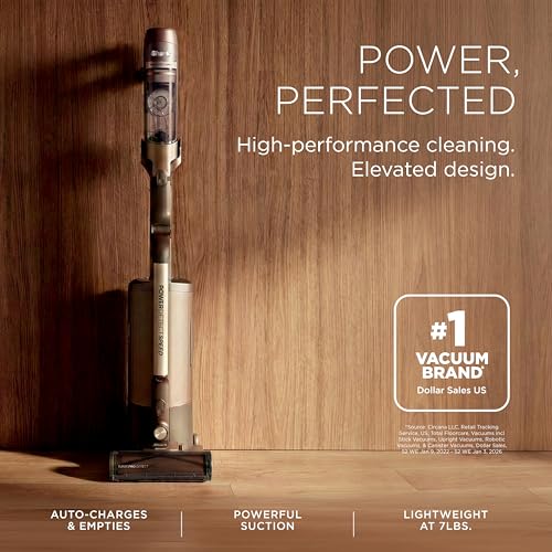 Image of Shark PowerDetect Speed Clean & Empty Cordless Stick Vacuum | Luxe Collection, Powerful Suction, HEPA Filtration, Carpet & Hard Floor, Portable, Vacuum for Pet Hair, Walnut, IA3246BR