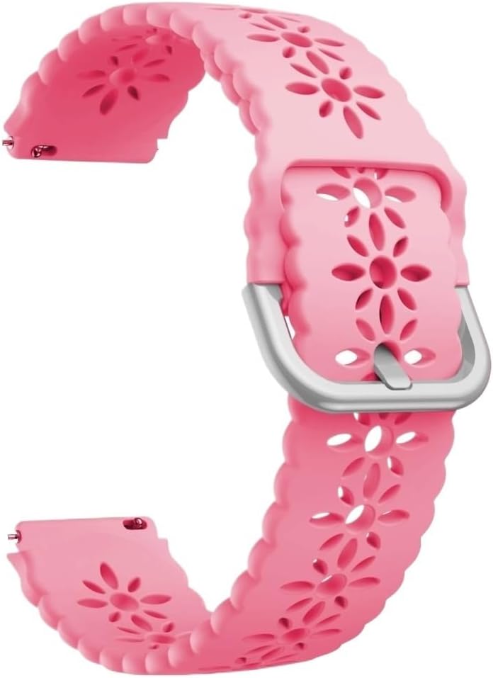 18mm 中空シリコンストラップ Huawei Watch Gt5 Pro 41mm ウェディングパーティー レディース リストバン