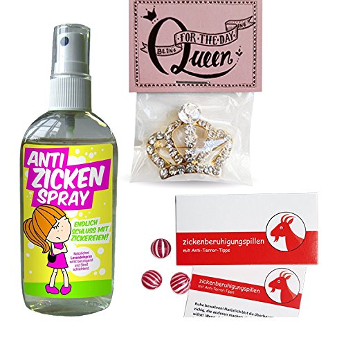 Preisvergleich Produktbild Liebeskummerpillen GmbH Set für Zicken aus Zickenspray, Krönchen und Zickenberuhigungspillen