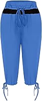 Vista 77 de Pantalones capri para mujer, estilo casual, de verano, elásticos, de cintura alta, pantalones de yoga, ajuste atlético, pantalones deportivos
