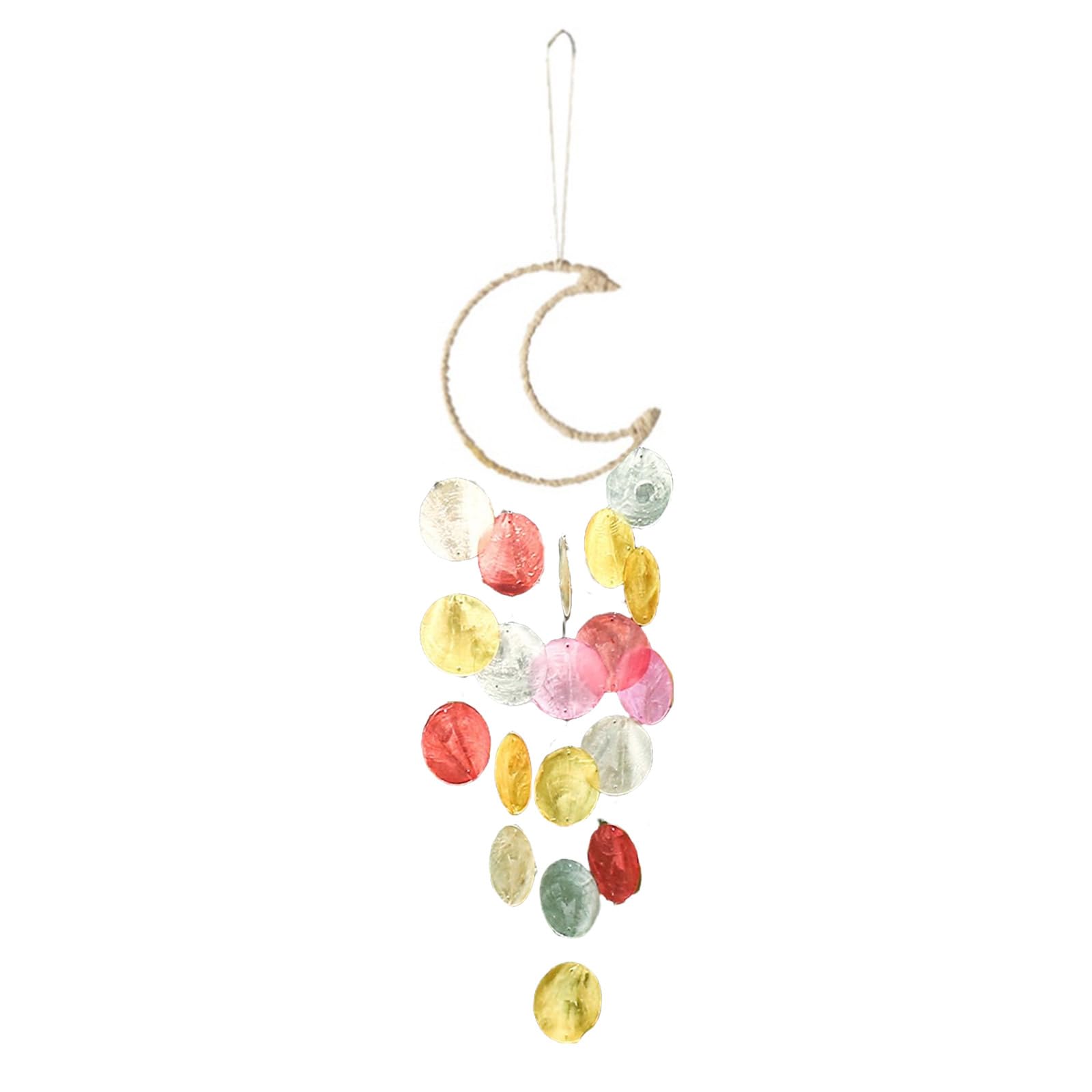 HZBB Charm Hanging Capiz Windchime, Windchime for Peaceful Moment Party Decoration Household Supplies