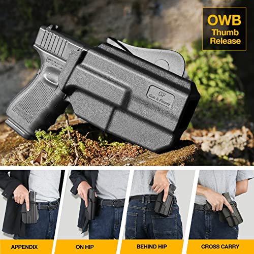 Colt 1911 Holster, Owb Thumb Release Holster For 1911 5'' No Rail. Rock Island Armory 1911/Springfield 1911/Elite Force 1911/Kimber 1911 And More #TOP6