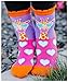 Jefferies Socks Girl's Unicorn Llama Giraffe Flamingo Novelty Pattern Crew Socks 6 Pack, Multi, Small
