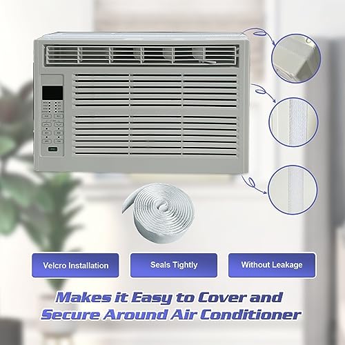 Waterproof Insulated Indoor Air Conditioner Cover for Inside Window AC Unit, 21\'\'Wx 15\'\'Hx 3.5\'\'D- Beige