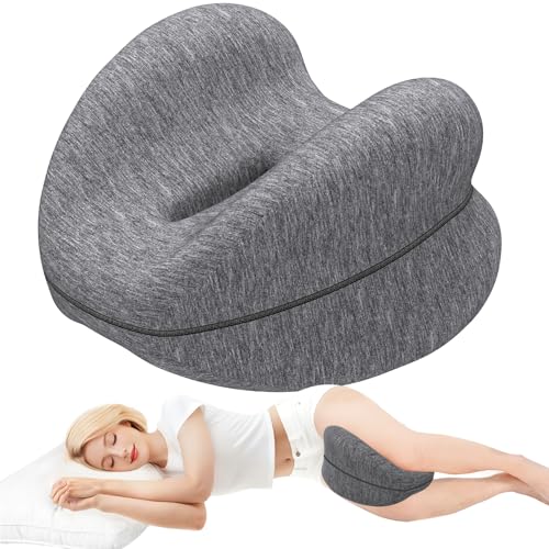 DailyCuddles Knee Pillow for Side Sleepers, Leg Pillow for Sleeping with Washable Cover and...