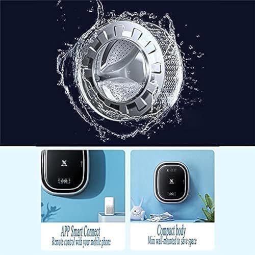 DPDZSW Wall Mounted Baby & Underwear Washing Machine, 3kg Capacity, Metallic Silver, Energy Efficiency, Front Load, Fully Automatic, 5 Programs, 55 dB(A) Washing, 65 dB(A) Dehydration - Image 7