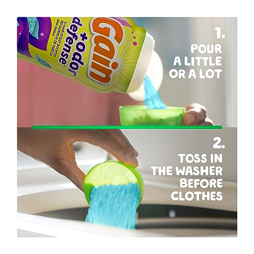 Image of Gain + Odor Defense In-Wash Scent Booster, Super Fresh Blast Scent, 18.2 oz, HE Compatible