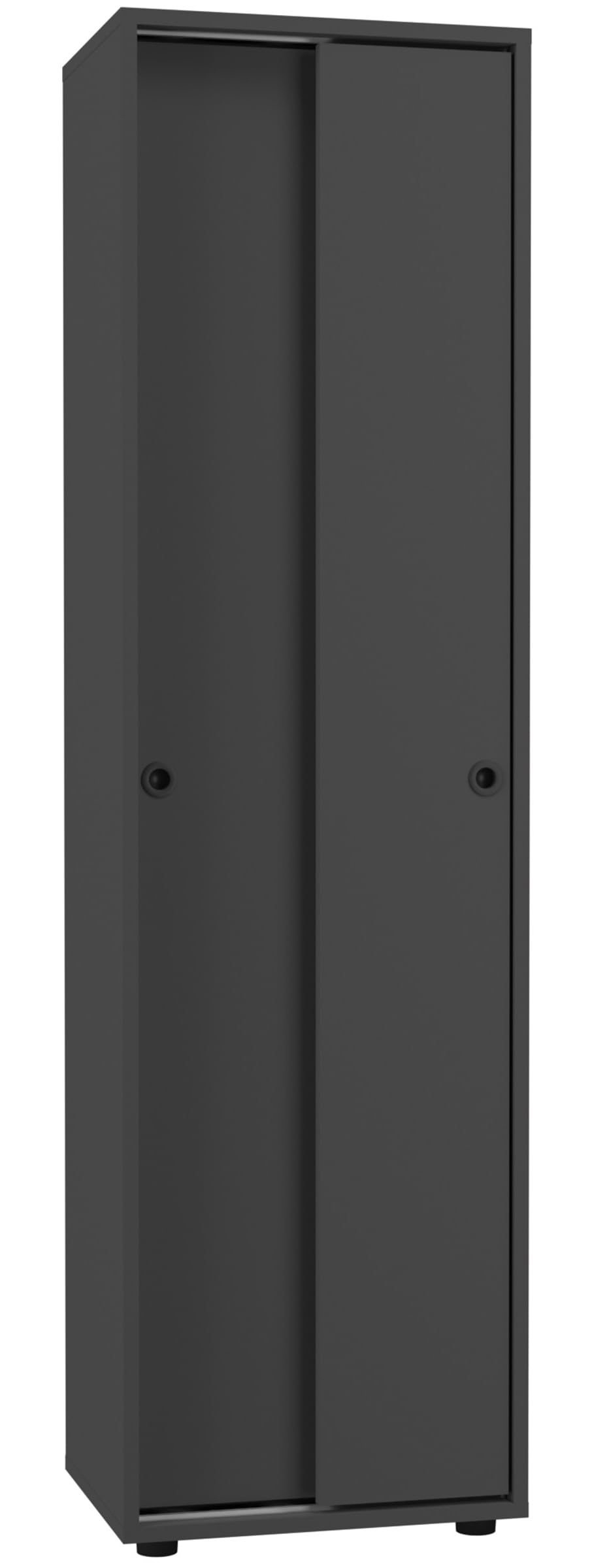 VCM Büroschrank mit 5 Fächern | moderner Aktenschrank mit Schiebetüren | Maße ca. H. 168 x B. 49 x T. 38 cm – Ulas 5-Fach