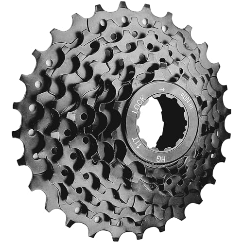 VERKSTAD Bike Cassette 7 Speed Cassette 11-28T Bicycle Cassette Fit for Mountain Bike Road Bike Folding Bike Commuter Bike