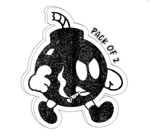IMPERIAL VIBES – Angry Bomb Sticker – Vinyl Sticker for Car, Truck, and Van – Indoor and Outdoor Use for Laptop – Waterproof Decal for Watercooler and Water Bottle – Removable Window Decal - Imp 95
