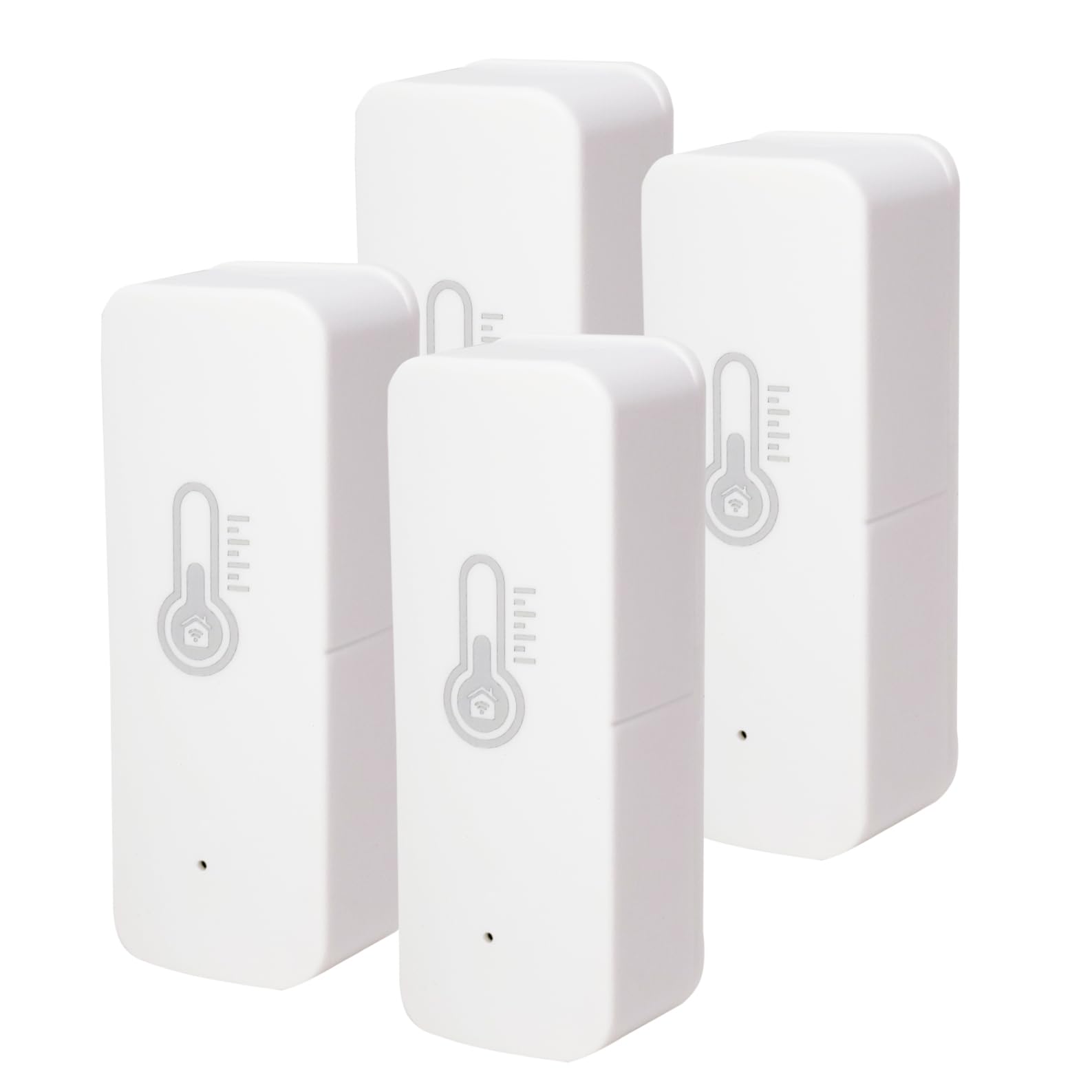 LED ATOMANT 4x Termometro Higrometro Wifi Interior/Exterior Control App | Compatible con Alexa y Google Assistant, App Smart Life