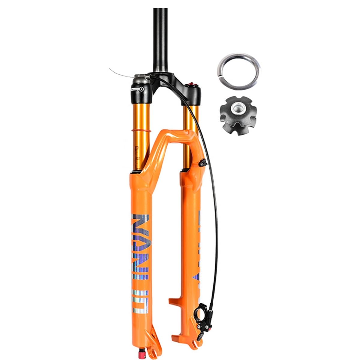 Forcella Ammortizzata MTB Mountain 26 27.5 29 Pollici Regolazione del Ritorno Forcella Anteriore per Bicicletta 28.6 Escursione Dritta 140 mm Sgancio rapido 9 * 100 Blocco Linea s