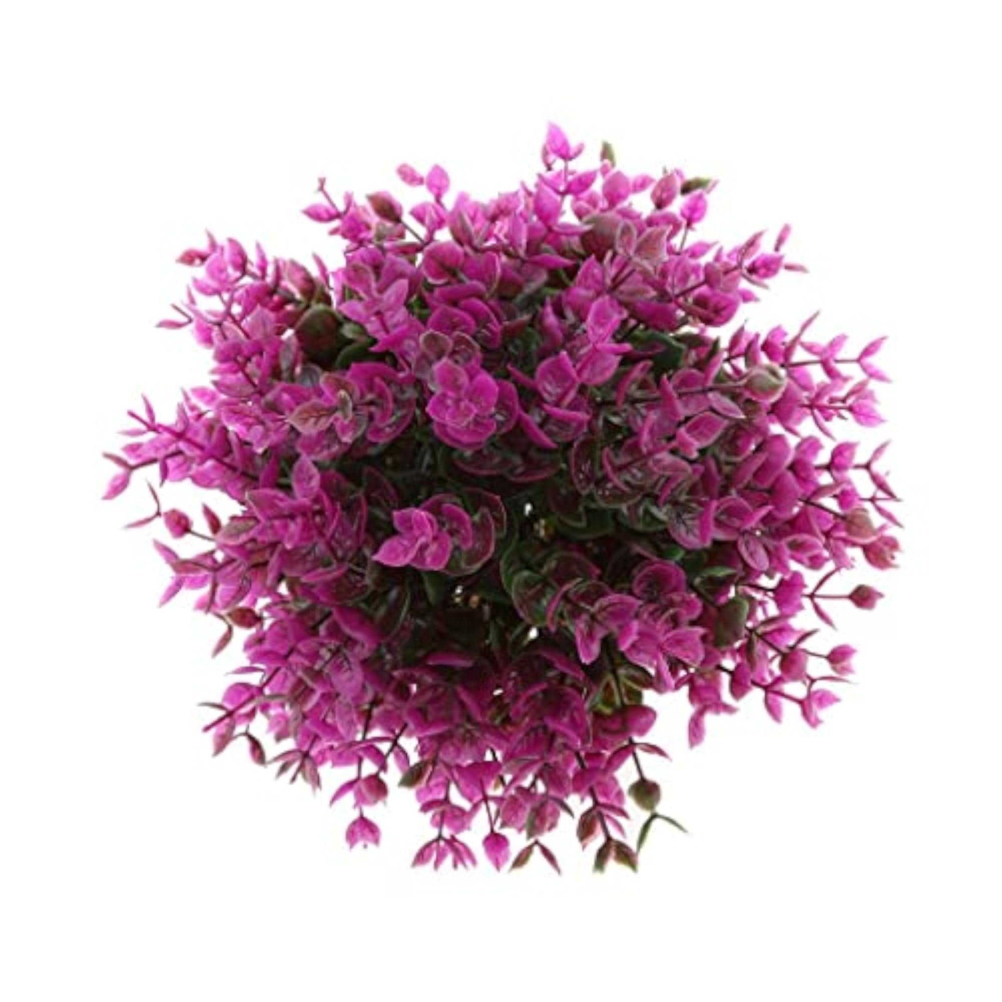 Artificial Topiary Ball Decorative Garden Plant, Purple 19cm