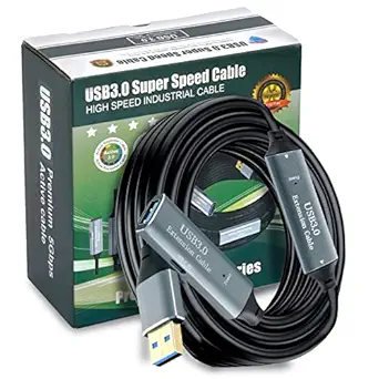 Storite 10M Active USB 3.0 Extension Cable USB 3.0 Male to Female Extender Cord with Signal Booster Compatible with Game Consoles, Printer, Camera, Steam VR, Flash/Hard Drive, Laptop