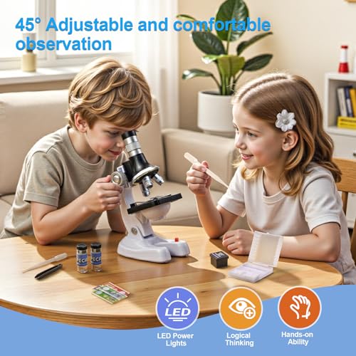 Kit scientifique avec microscope 1200x pour faire ses propres lames