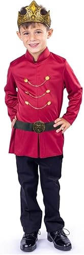 Miniatura 2 de Dress Up America Disfraz de rey para niños, conjunto de disfraz de príncipe real, traje de rey real para niños