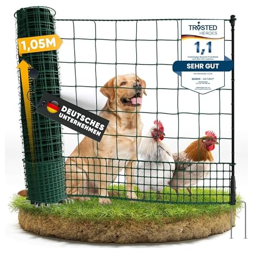 Mobiler Hunde- und Hühnerzaun für Garten