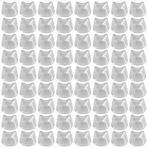 Pegatines de teclado con burbujas de gato: tecleo seguro y transparente para uñas largas