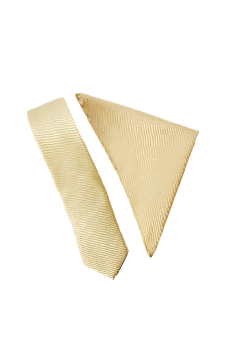 Burton Men's Lemon Tie & Pocket Square