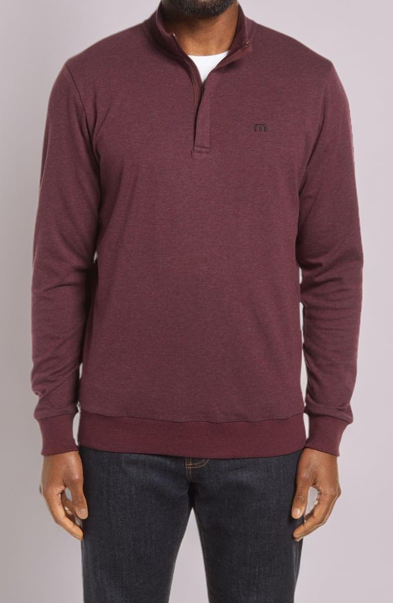 TravisMathew mens Cloud Quarter Zip 2.0