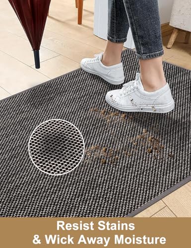 Indoor Door Mat 17"x30", Reusable Non-Slip Self-Adhesive Backing - image 5