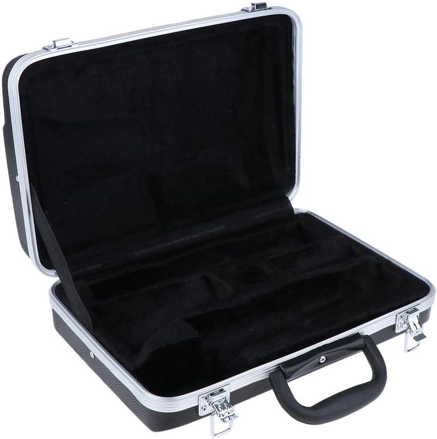 Clarinet Hard Case, Molded Bb Clarinet Carrying Box, Black