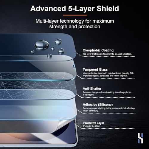 Image of Tempered Glass for Samsung Galaxy S26 Plus (6.7 Inch) Military Grade 9H Screen Guard, Anti-Scratch, Shatterproof, Edge to Edge Full Coverage - Black Border