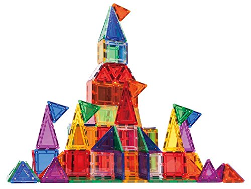Tileblox Rainbow 104pc Set Magnetic Building Blocks, Educational Magnetic Tiles Kit , Magnetic Construction STEM Toy Set - Thumbnail 4