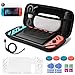 Produktbild Dioxide 17pcs Tasche für Nintendo Switch - Tragetasche Harte Schutzhülle auf die Reise für Nintendo Switch, Aufbewahrung von 5 Spiele, Konsole & Zubehör