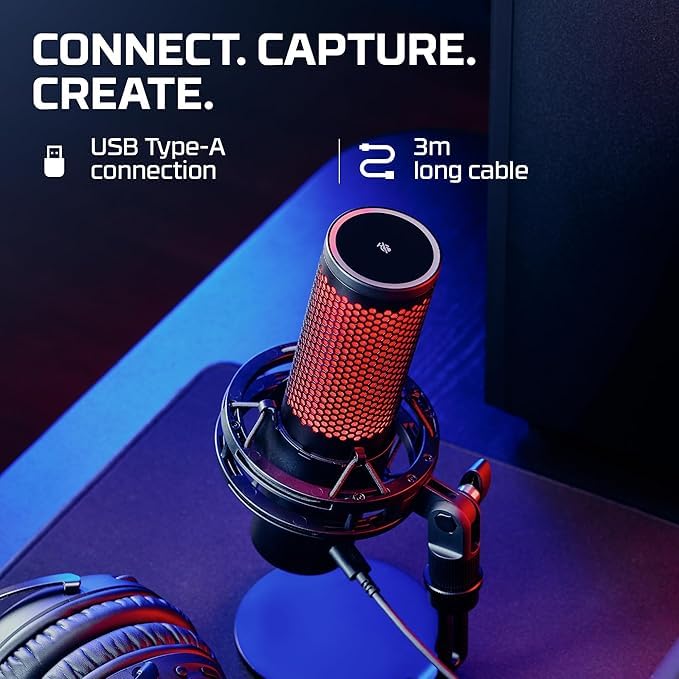 Amazon.co.jp: HyperX QuadCast 2 コンデンサーマイク USBマイク