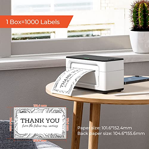 Image of MUNBYN 4x6 Inch Thermal Labels, 1000 Labels /2 Stacks(500 Pcs per Stack) (Pack of 2)