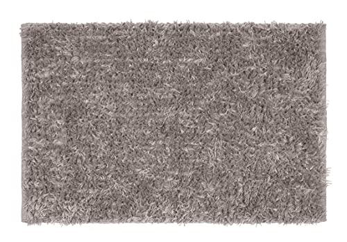 WENKO Badematte Lanas, nachhaltiger Badteppich hergestellt aus recycelten PET Flaschen in Schafswoll-Optik mit…
