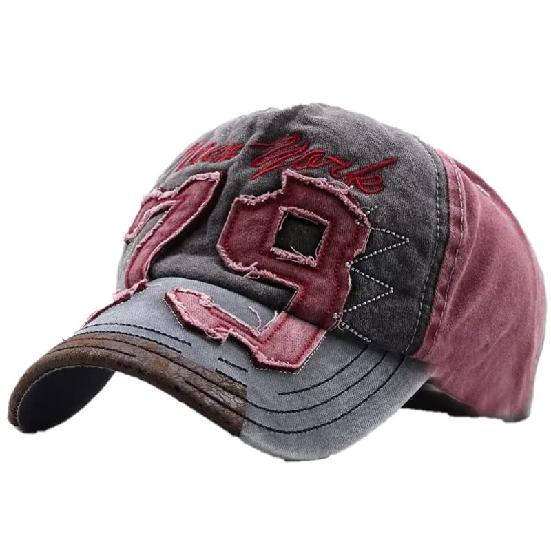 Image of Adjustable 79 Denim Cotton Cap Hat-Breathable Baseball Cap Adjustable One Size for Men and Women