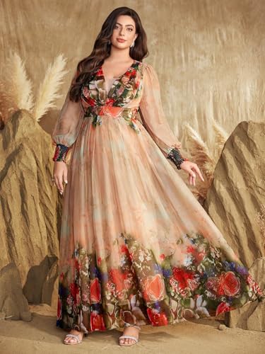 Image of TOLEEN Women's Plus Size Sequin Dress Luxurious Style Formal Cocktail Evening Party Maxi Dresses