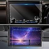 ruiya 【2点セット】 2023新型 トヨタ アルファード 40 / ヴェルファイア 40系 保護フィルム 専用 14インチ ナビ(強化ガラス)+14型 後席ディスプレイ V14T-R72R フィルム 保護フィルム 新型アルファード40系 アクセサリー パーツ 9H キズ防止 汚れ防止 極薄 高感度タッチ 自己吸着 貼付簡単