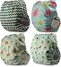Littles and Bloomz FLP2-0401 Windel, wiederverwendbar, Standard-Popper, 4 Windeln