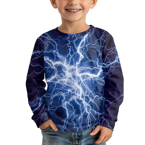 Girls Long Sleeve Shirt Boys Active T-Shirt Kids Jumper Pullover Tops4