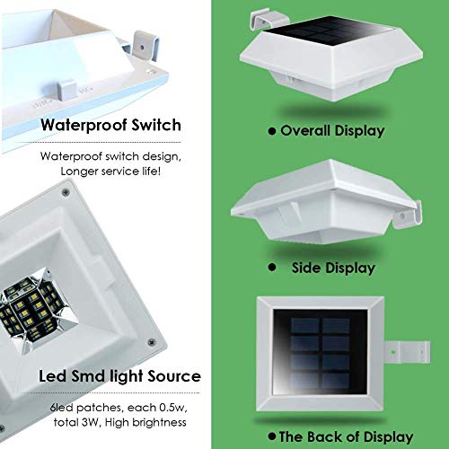 4 Pezzi - Luci Esterni Impermeabili IP65 Luce