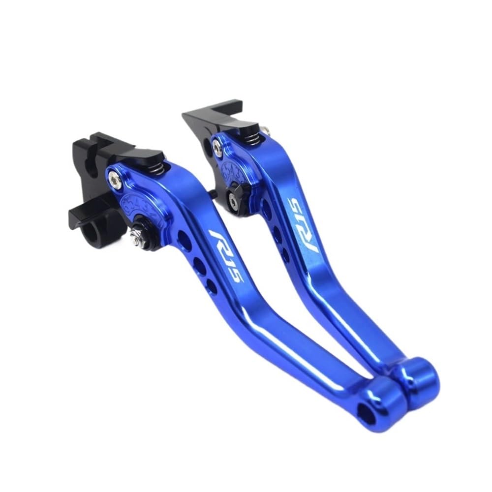 Wghposqtj Blue Hand Brake Clutch Levers Motorcycle Accessories For R15 V3 2017 2018 Adjustable Brake Handle Clutch Levers Bar Lever